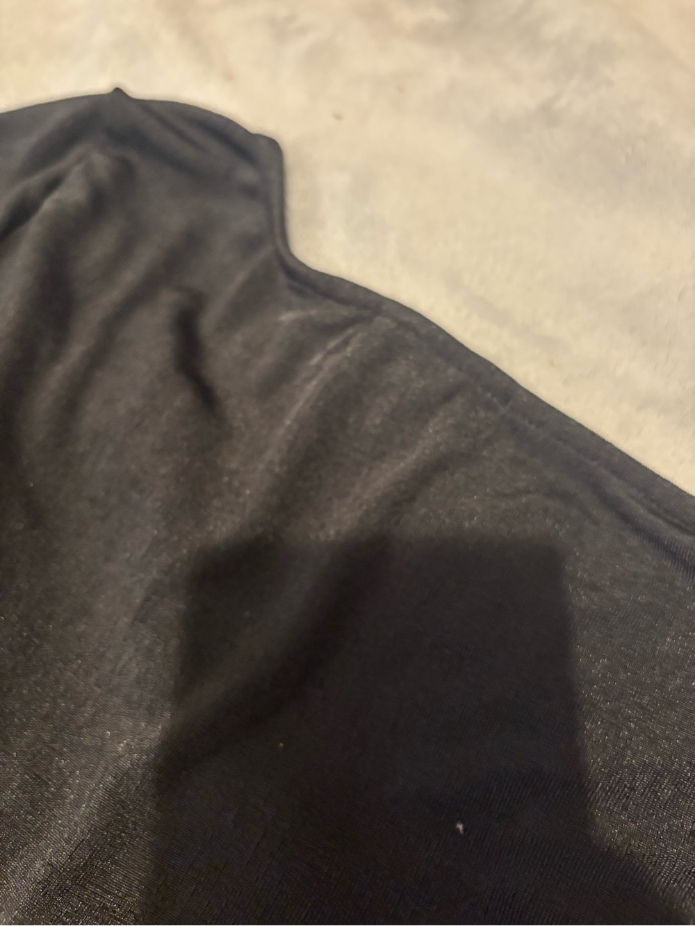 Ina Black Long-Sleeve Ruched Drawstring Top - Picture 4 of 4